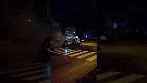 Ayancık’ta otomobil alevlere teslim oldu