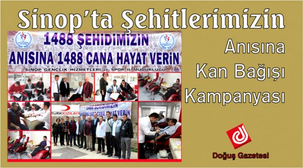 ''1488 Şehidimizin Anısına 1488 Cana Hayat Verin''