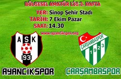 Ayancıksporun Rakibi Çarşambaspor