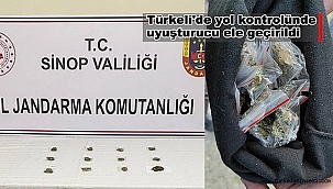 Türkeli'de yol kontrolünde uyuşturucu ele geçirildi