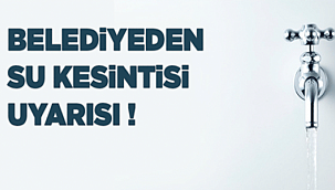 Ayancık'ta su kesintisi uyarısı