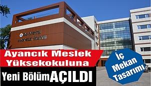 AYANCIK MESLEK YÜKSEKOKULUNA YENİ BÖLÜM AÇILDI