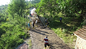 Fatsa Mezarlığı Beton Yol Ve Çevre Düzenlemeleri Tamamlandı