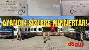 Mehmetçiklerimizden İlçemize Not Var