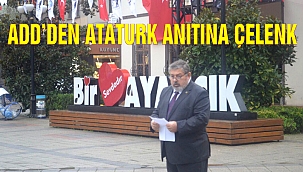 Ayancık ADD'den  ATATÜRK anıtına çelenk