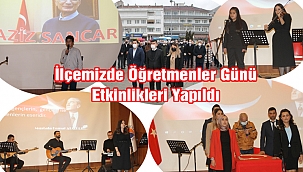 İlçemizde Öğretmenler Günü kutlamaları yapıldı