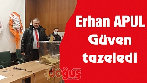 Ayancık Esnaf Odası Başkanı Erhan Apul güven tazeledi
