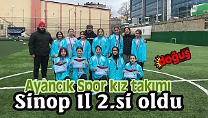 Ayancıklı kızlar Sinop İl 2.si oldu.