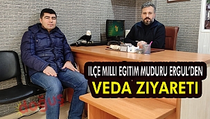 İlçe Milli Eğitim Müdürü Nihat Ergül, Gazetemize veda ziyaretinde bulundu