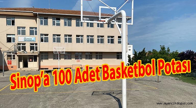 SİNOP'A 100 ADET BASKETBOL POTASI