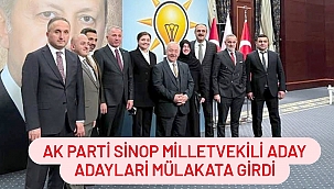 AK Parti Sinop Milletvekili Aday Adayları mülakata girdi.