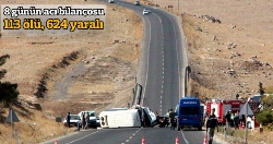 Bayramda yollar kan gölüne döndü