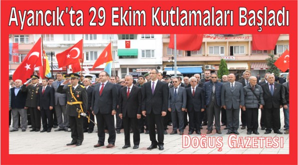29 Ekim Kutlamaları Çelenk Sunma ile Başladı