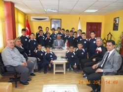 ŞAMPİYONLAR BAŞKANI ZİYARET ETTİ