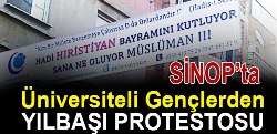 YILBAŞINI BÖYLE PROTESTO ETTİLER