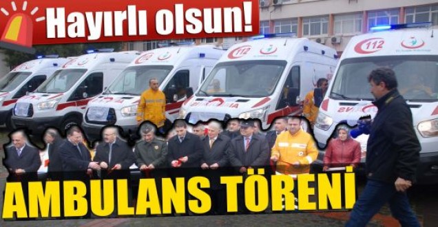 5 yeni ambulans hizmete girdi