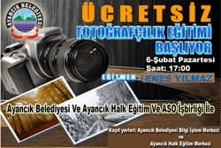 Ayancık Belediyesinden Fotoğrafçılık Kursu