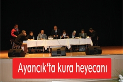 Ayancık'ta kura heyecanı