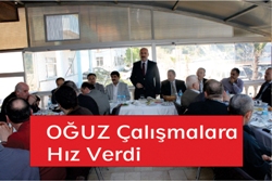 Oğuz, iş idamlarıyla kahvaltıda buluştu