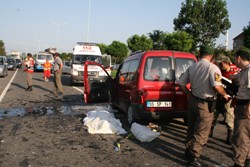 TERME’DE FECİ KAZA: 3 ÖLÜ, 3 YARALI