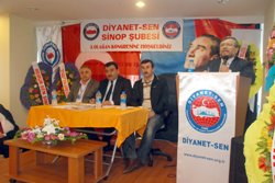 DİN GÖREVLİLERİ GENEL KURULA GİTTİ