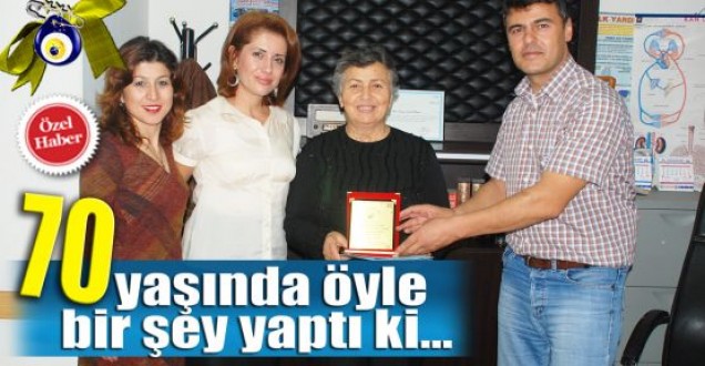 70 yaşında ehliyet sahibi oldu