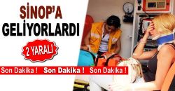 Sinop Yolunda Kaza: 2 Yaralı