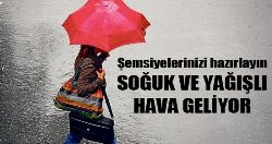 Soğuk ve Yağışlı Hava Geliyor