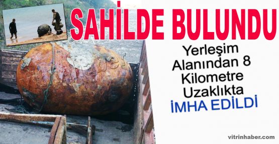 Ayancık sahilinde 250 kg mayın bulundu!