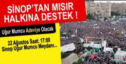 Sinop\ tan Mısır Halkına Destek