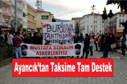 Ayancık Gezi Parkına Sessiz Kalmadı