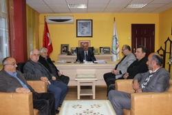 MUHTARLARDAN BAŞKANA ZİYARET