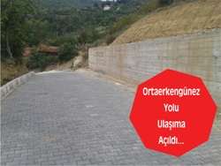 Erkengünez Yolu Ulaşıma Açıldı