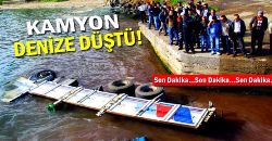 Hamsi Yüklü Kamyon Denize Düştü