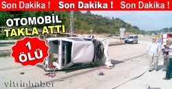 Otomobil Takla Attı: Sürücü Öldü
