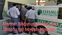 MERMER OCAÐINDA İŞ KAZASI: 1 ÖLÜ