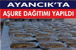 Ayancık Belediyesinden Aşure Dağıtımı Yapıldı