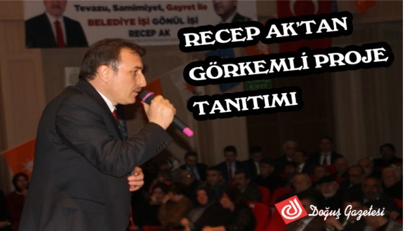 AK PARTİ AYANCIK ADAYI AK'TAN GÖRKEMLİ PROJE TANITIMI