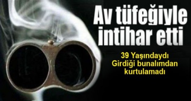 Av Tüfeği İle Kendini Vurdu