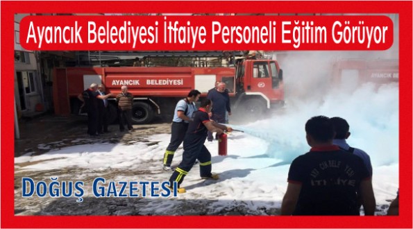 Ayancık Belediyesi İtfaiye Personeli Eğitim Görüyor