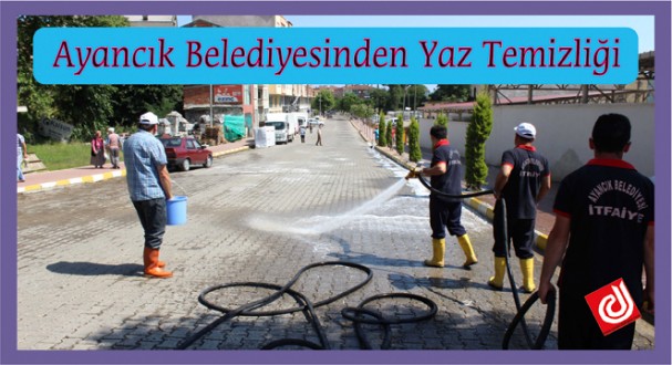Ayancık Belediyesinden Yaz Temizliği