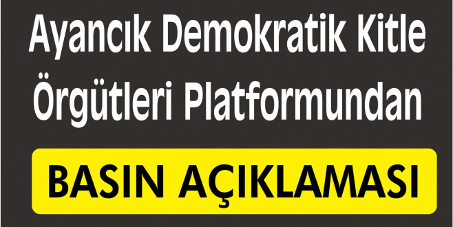 Ayancık Demokratik Kitle Örgütleri Platformundan Basın Açıklaması