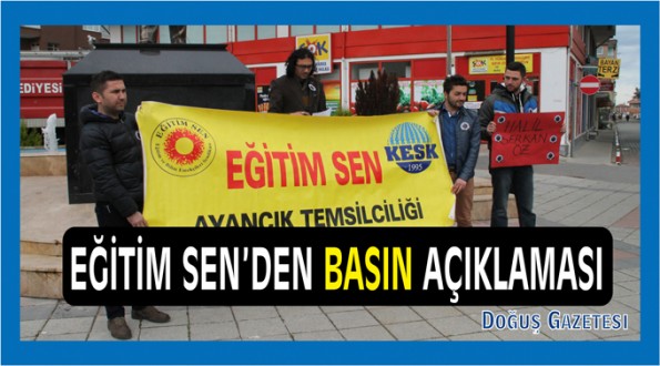 Ayancık Eğitim-Senden Basın Açıklaması