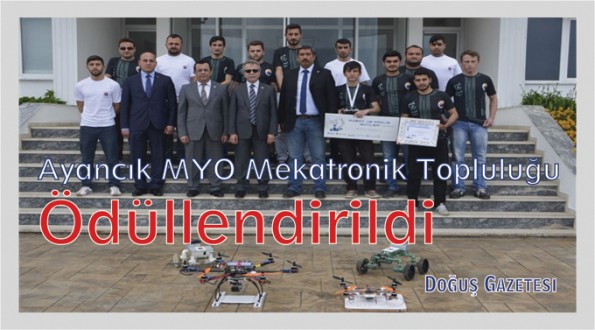 Ayancık MYO Mekatronik Topluluğu Ödüllendirildi