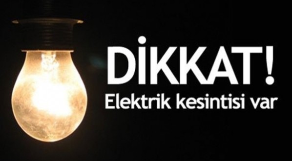 Ayancık'ta 9 saatlik elektrik kesintisi