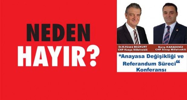 Ayancık'ta Anayasa değişikliği ve Referandum süreci konferansı