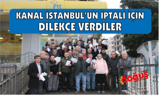 Ayancık'ta Ç.K.D. üyeleri Kanal İstanbul'un iptalini istedi