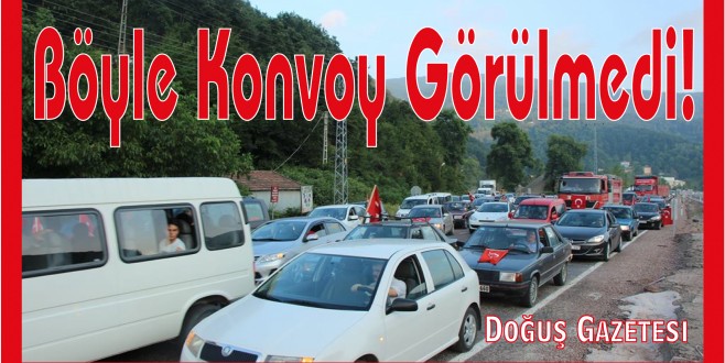 Ayancık'ta Demokrasi Konvoyu
