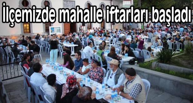 Ayancık'ta mahalle iftarları başladı
