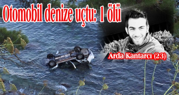 Ayancıkta otomobil 100 metreden denize uçtu: 1 ölü